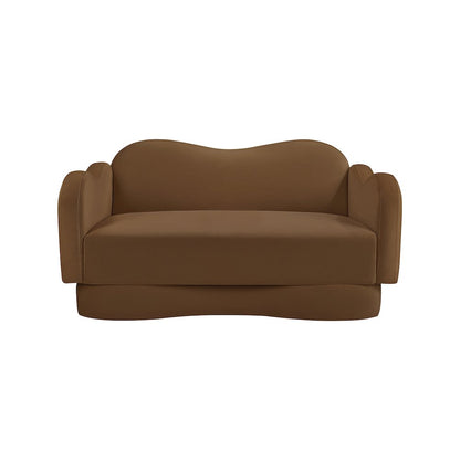Bloom Saddle Velvet Loveseat