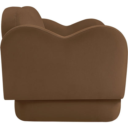 Bloom Saddle Velvet Loveseat