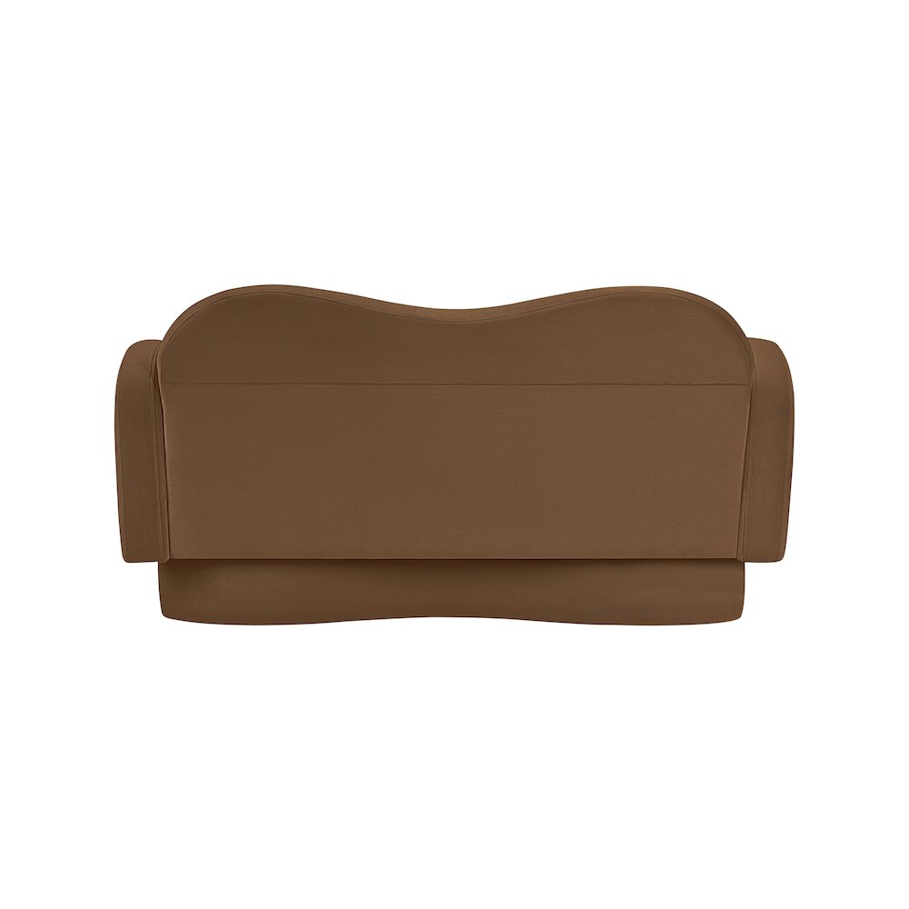 Bloom Saddle Velvet Loveseat
