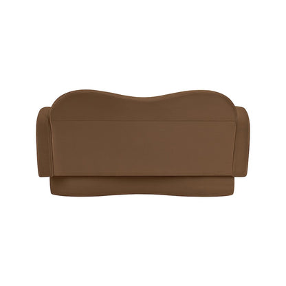 Bloom Saddle Velvet Loveseat