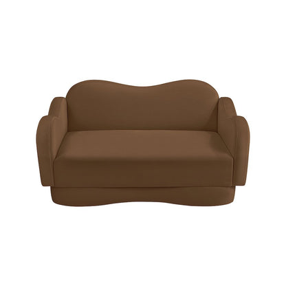 Bloom Saddle Velvet Loveseat