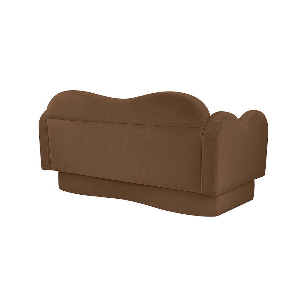 Bloom Saddle Velvet Loveseat