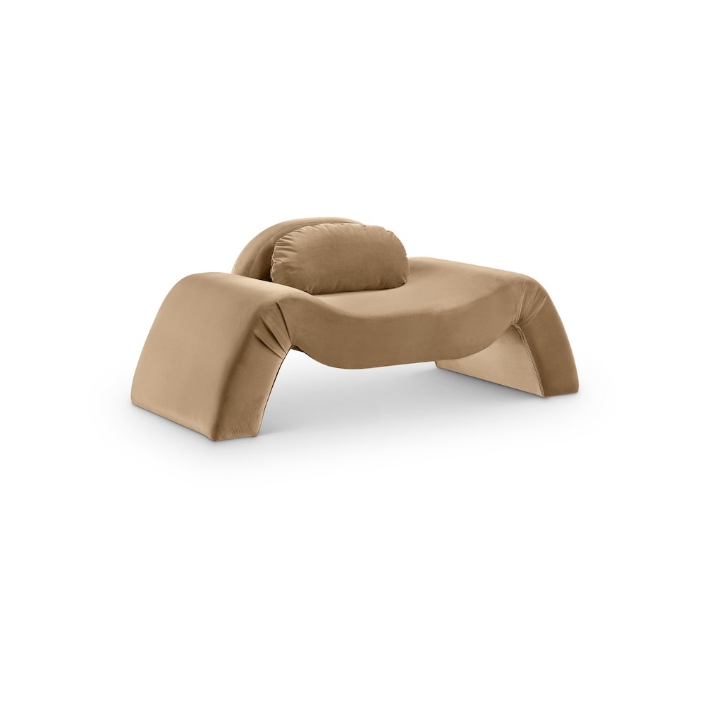 Austin Beige Velvet Chair