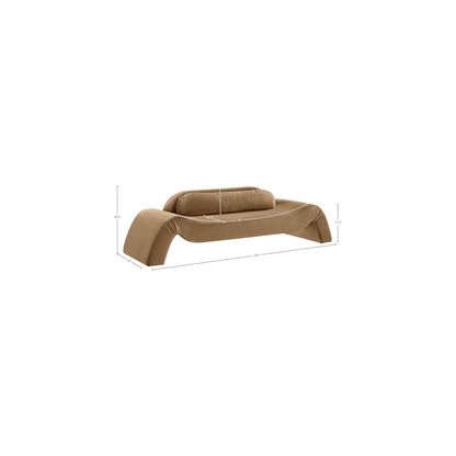 Austin Beige Velvet Sofa