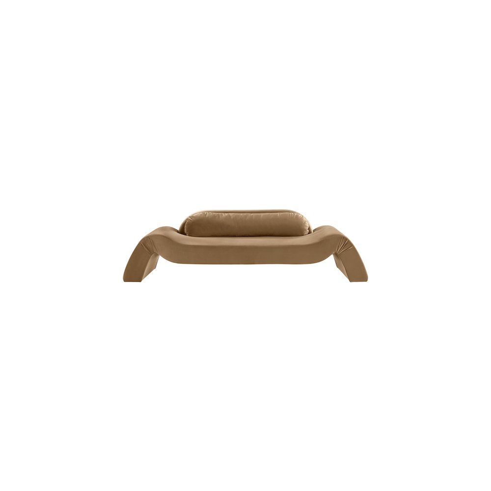 Austin Beige Velvet Sofa