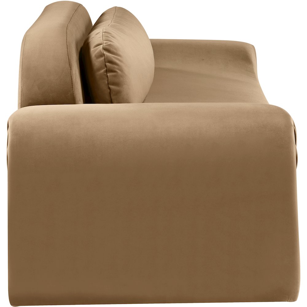 Austin Beige Velvet Sofa