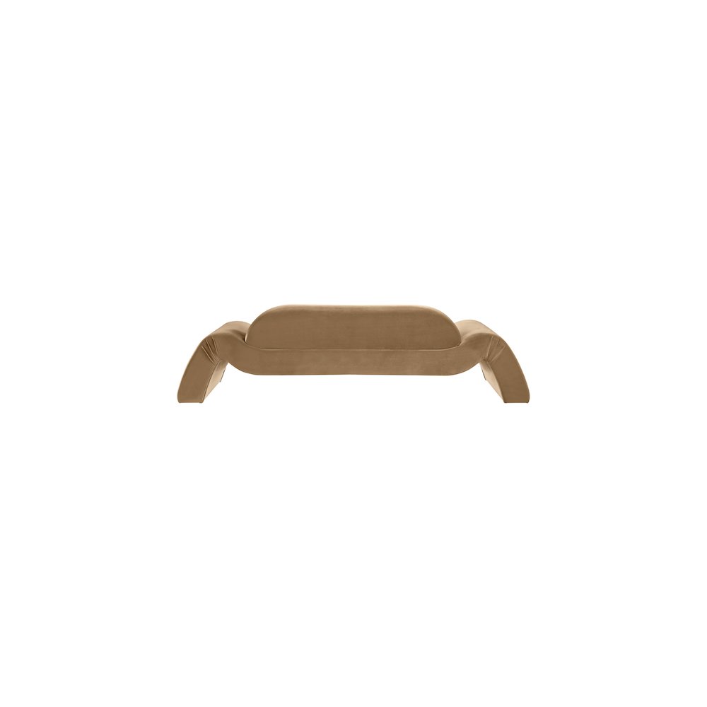 Austin Beige Velvet Sofa