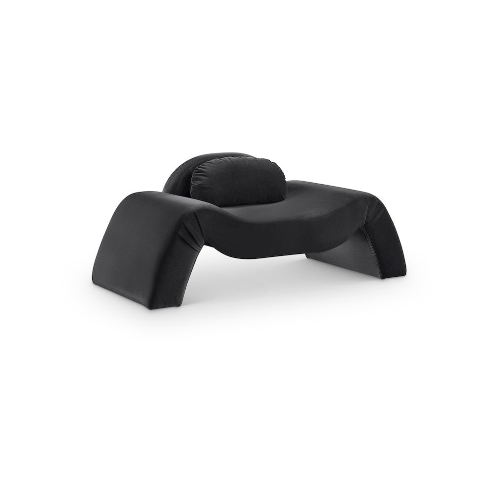 Austin Black Velvet Chair