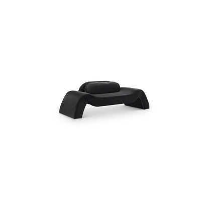 Austin Black Velvet Loveseat