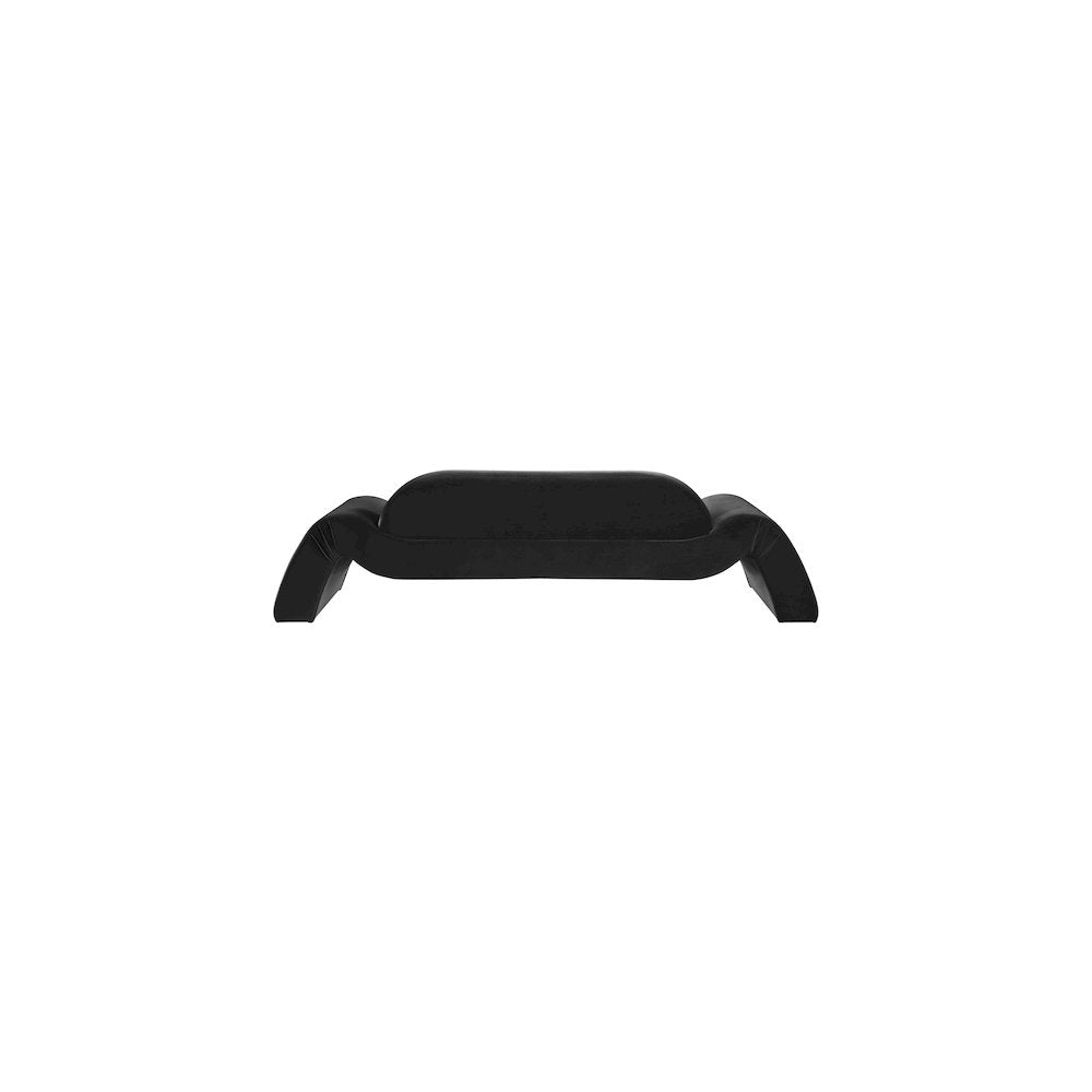 Austin Black Velvet Sofa