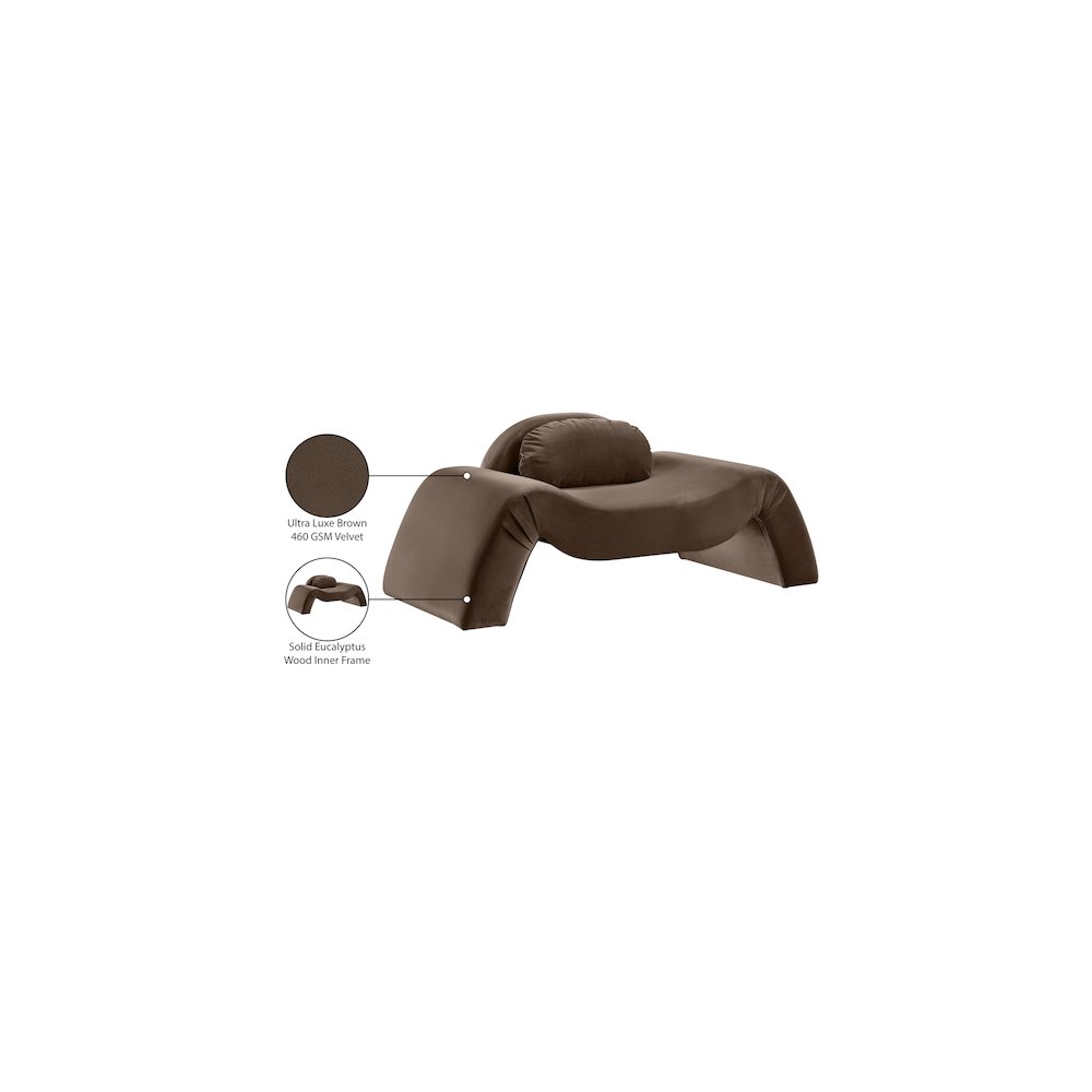 Austin Brown Velvet Chair