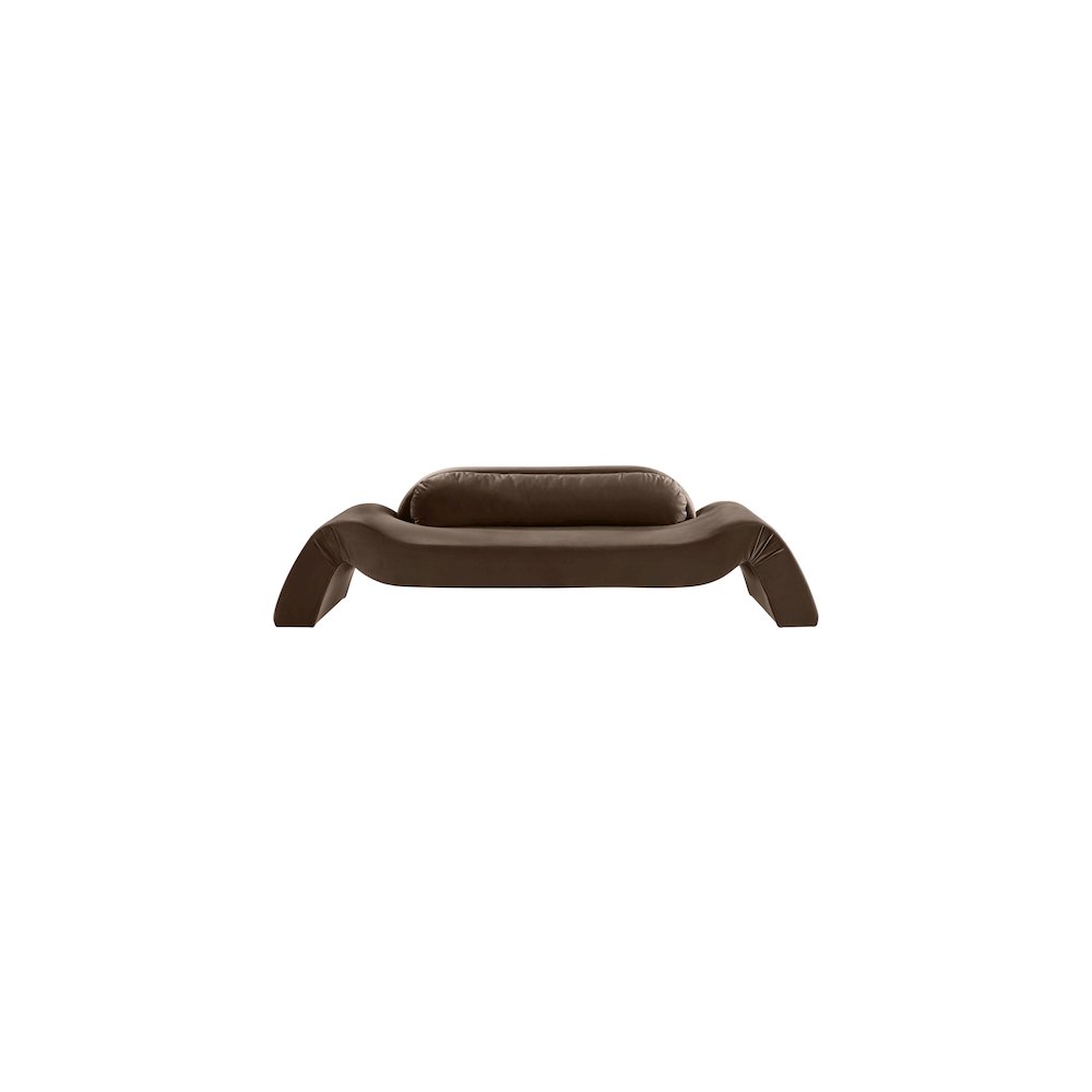 Austin Brown Velvet Sofa