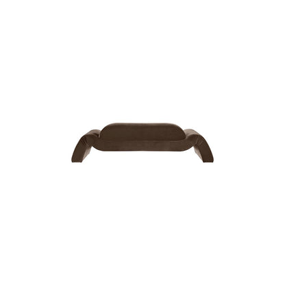 Austin Brown Velvet Sofa