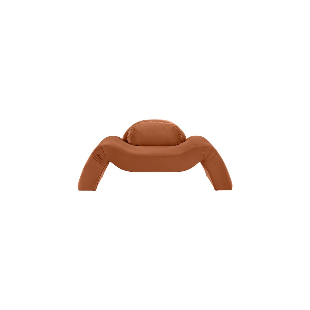 Austin Cognac Velvet Chair