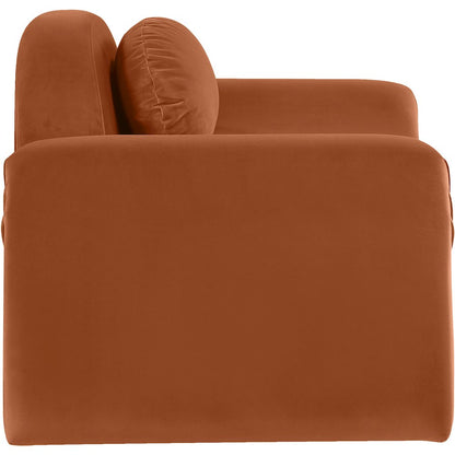 Austin Cognac Velvet Chair