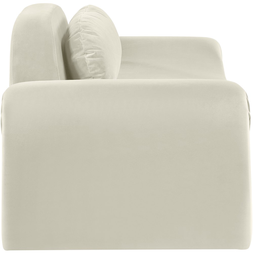 Austin Cream Velvet Loveseat