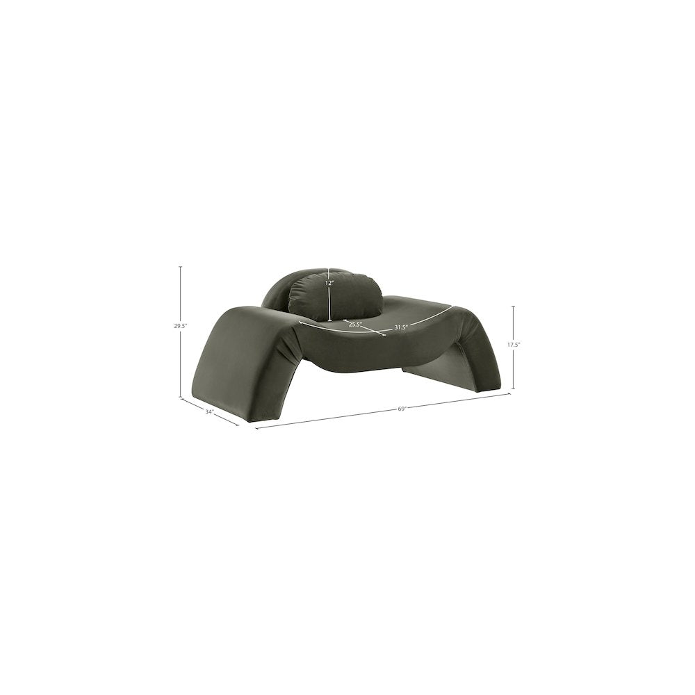 Austin Green Velvet Chair