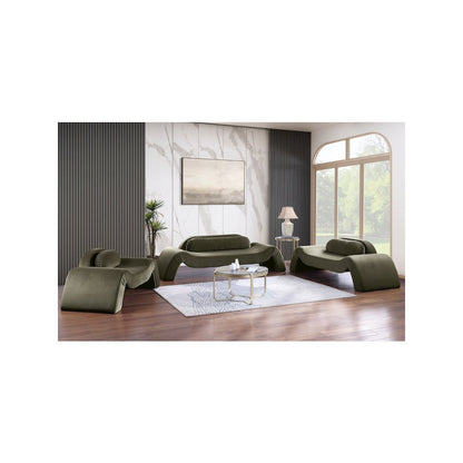 Austin Green Velvet Sofa