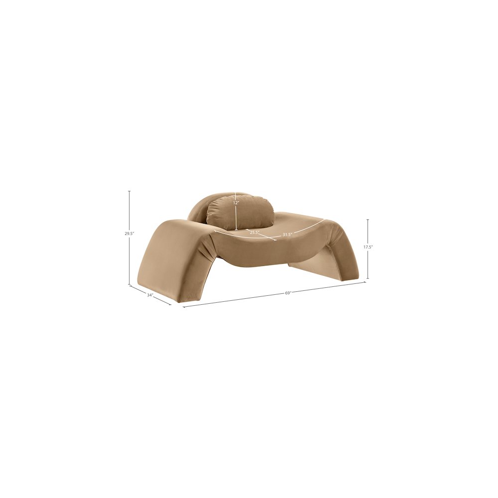 Austin Saddle Velvet Chair