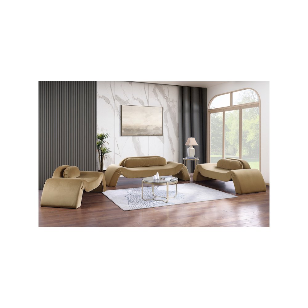 Austin Saddle Velvet Sofa