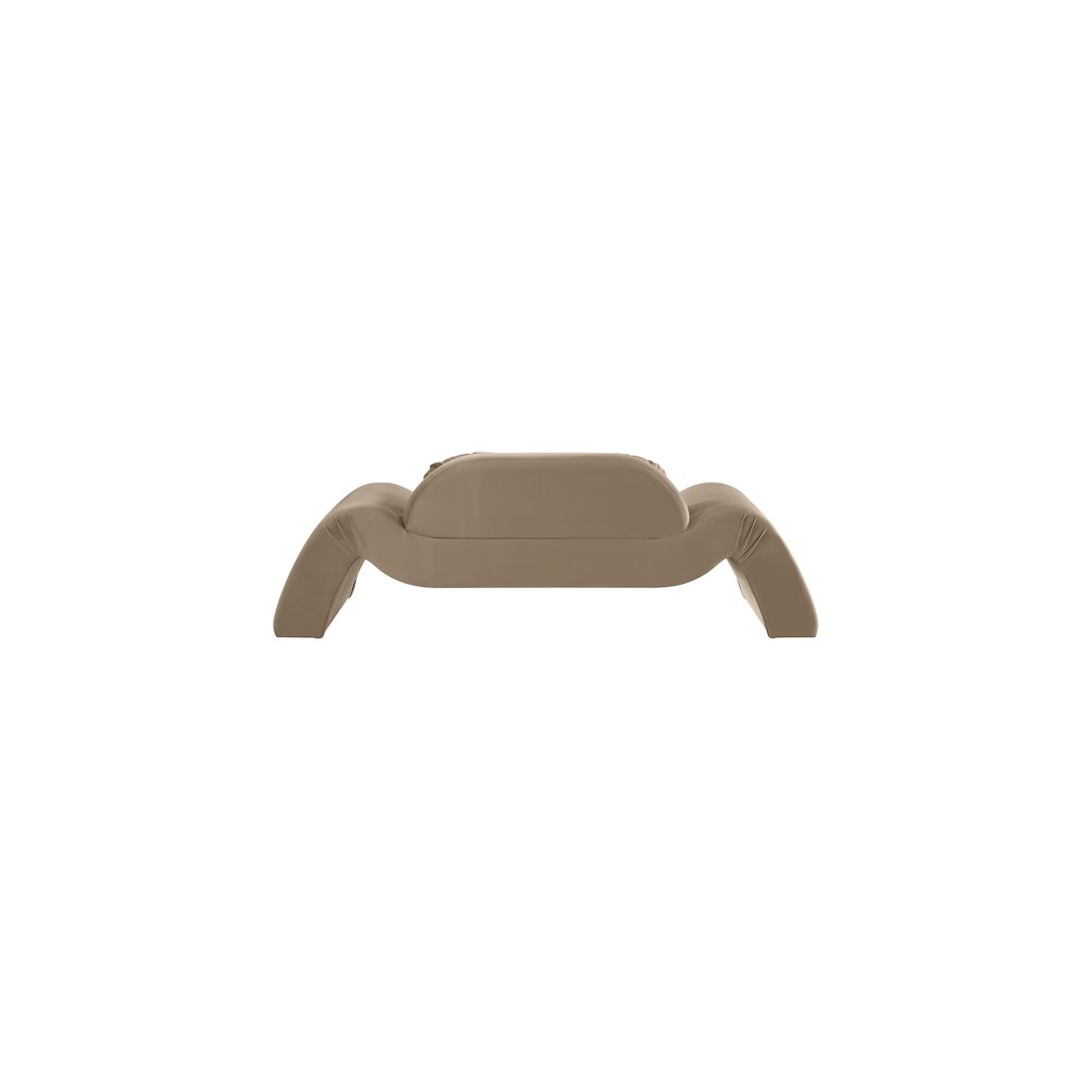 Austin Taupe Velvet Loveseat