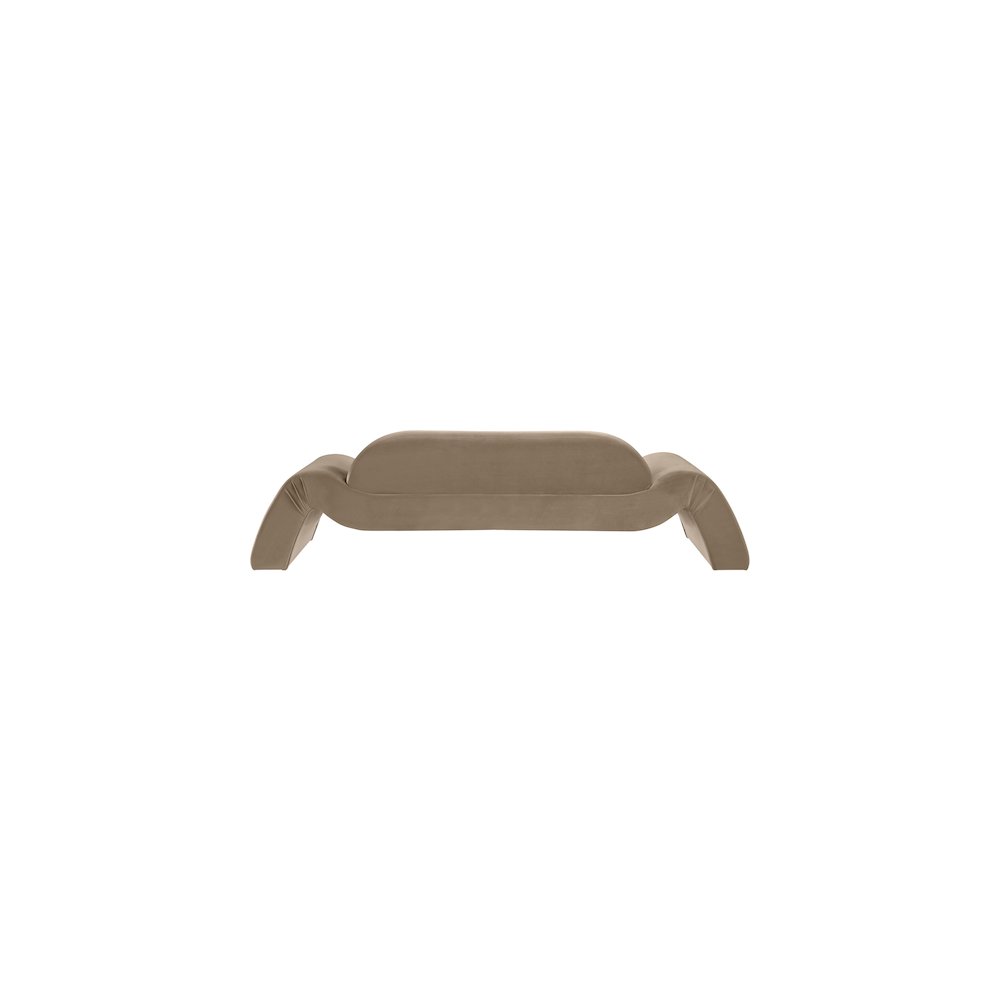 Austin Taupe Velvet Sofa
