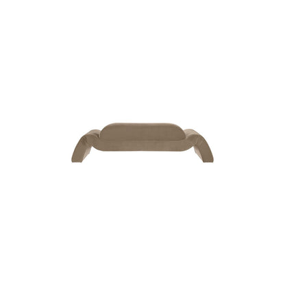 Austin Taupe Velvet Sofa