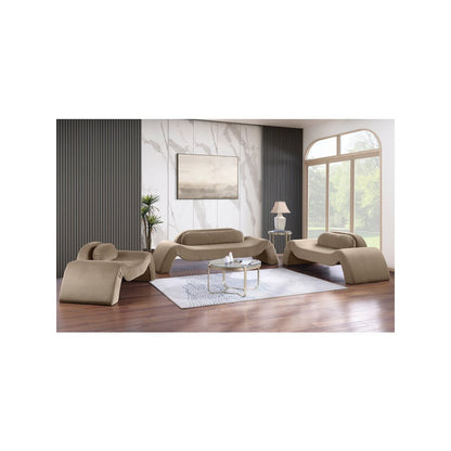 Austin Taupe Velvet Sofa