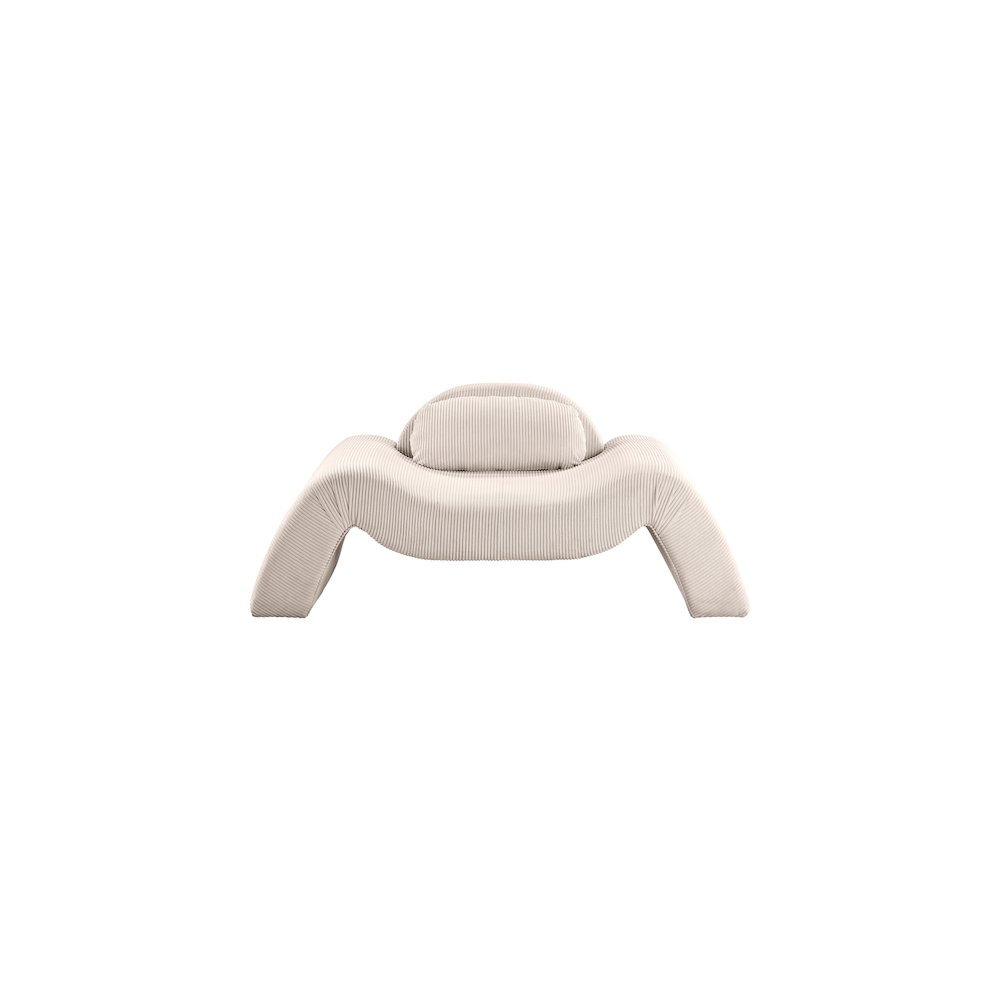 Austin Beige Corduroy Fabric Chair