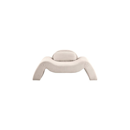 Austin Beige Corduroy Fabric Chair