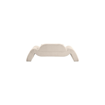 Austin Beige Corduroy Fabric Loveseat