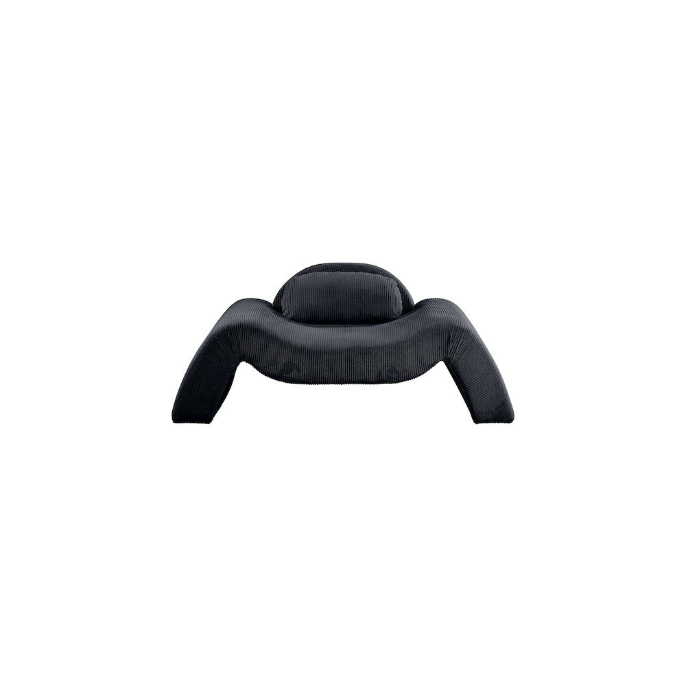 Austin Black Corduroy Fabric Chair