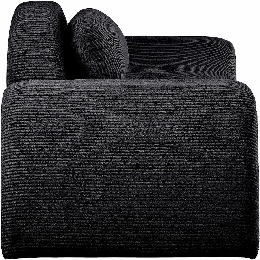Austin Black Corduroy Fabric Chair