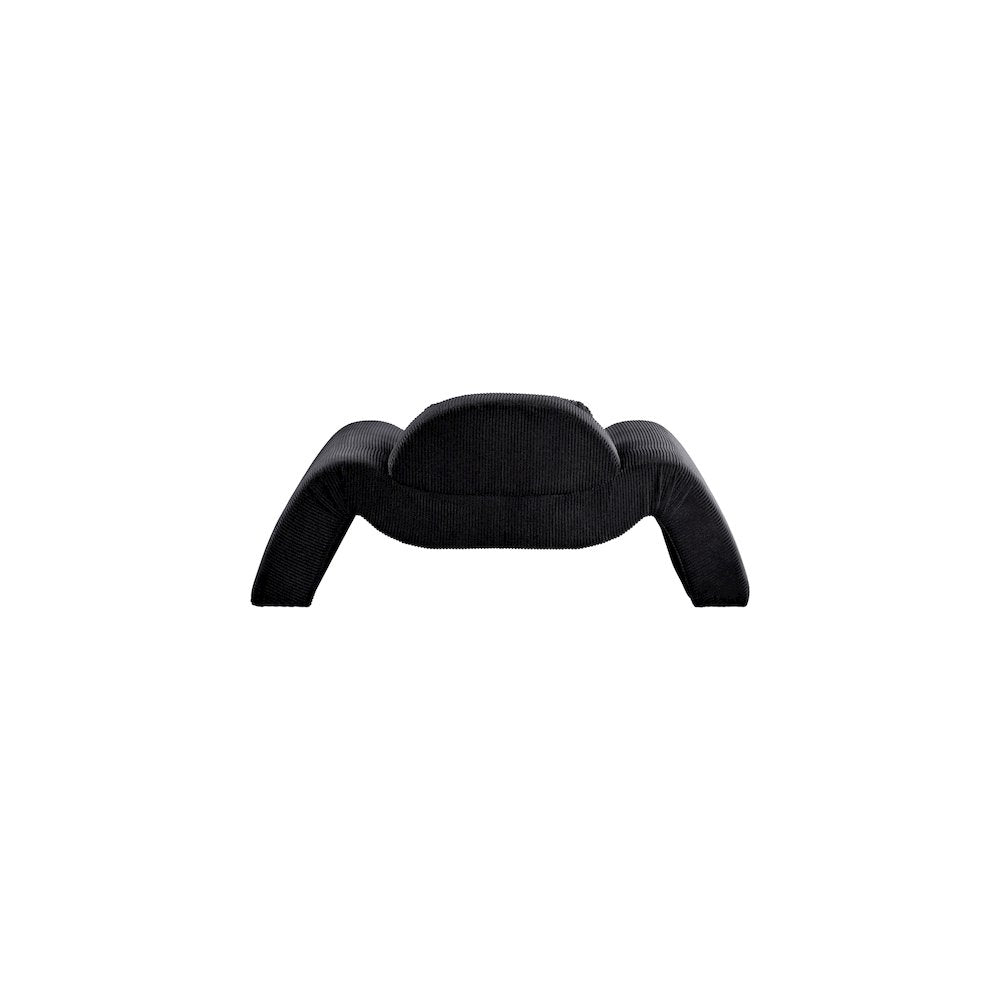 Austin Black Corduroy Fabric Chair