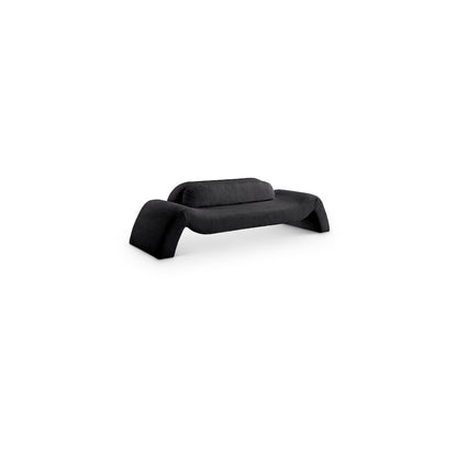 Austin Black Corduroy Fabric Sofa