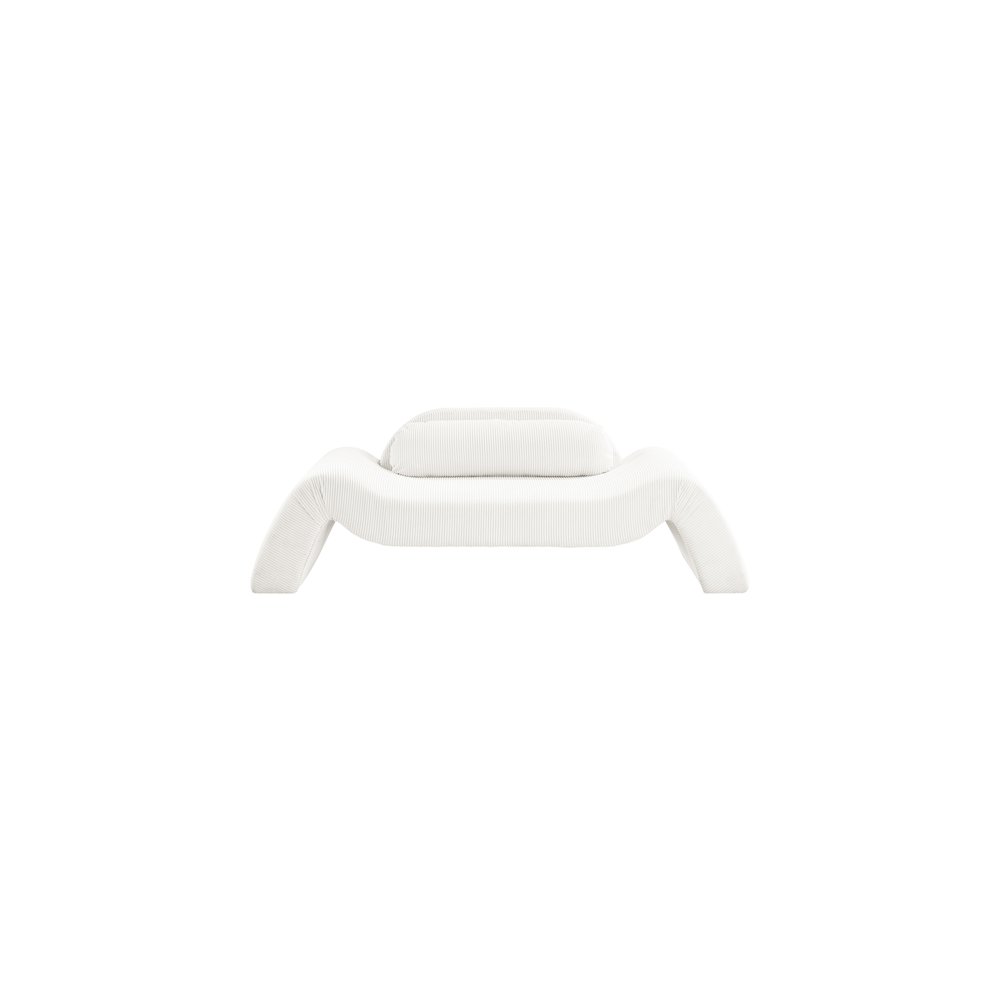 Austin Cream Corduroy Fabric Loveseat
