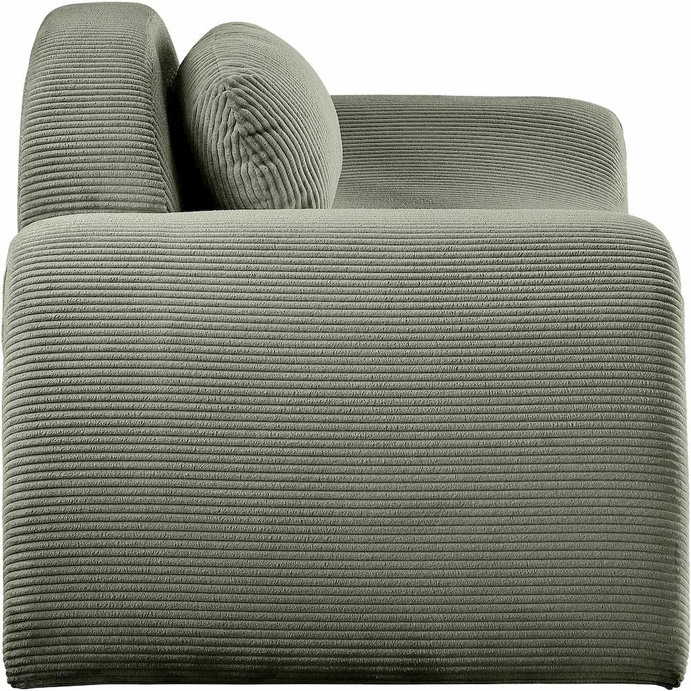 Austin Green Corduroy Fabric Chair