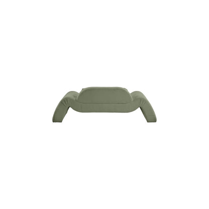 Austin Green Corduroy Fabric Loveseat