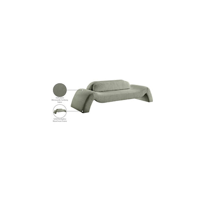 Austin Green Corduroy Fabric Sofa