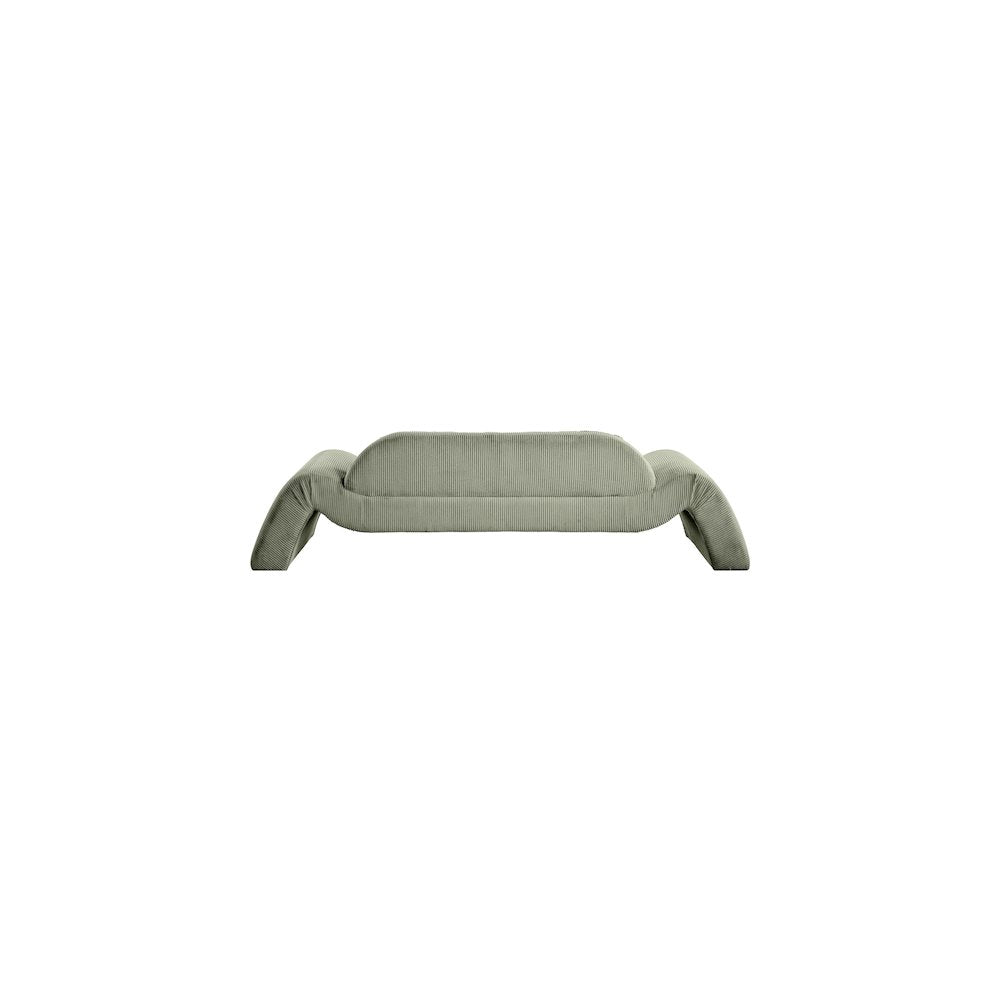 Austin Green Corduroy Fabric Sofa