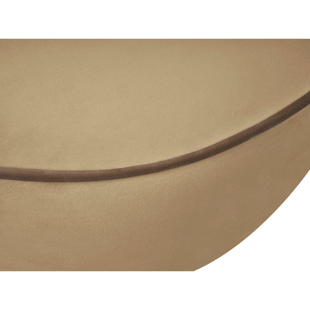 Swerve 77" Beige Velvet Upholstered Loveseat