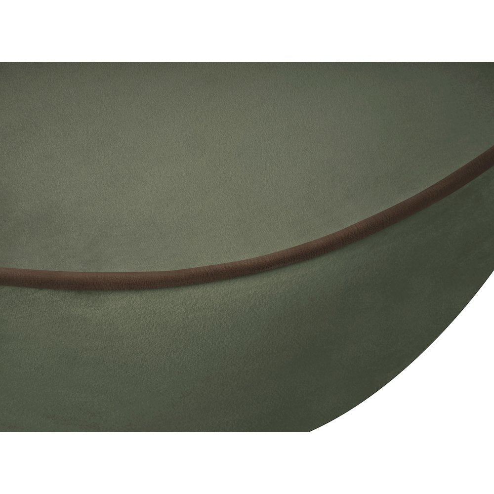 Swerve Green Velvet Upholstered Chair