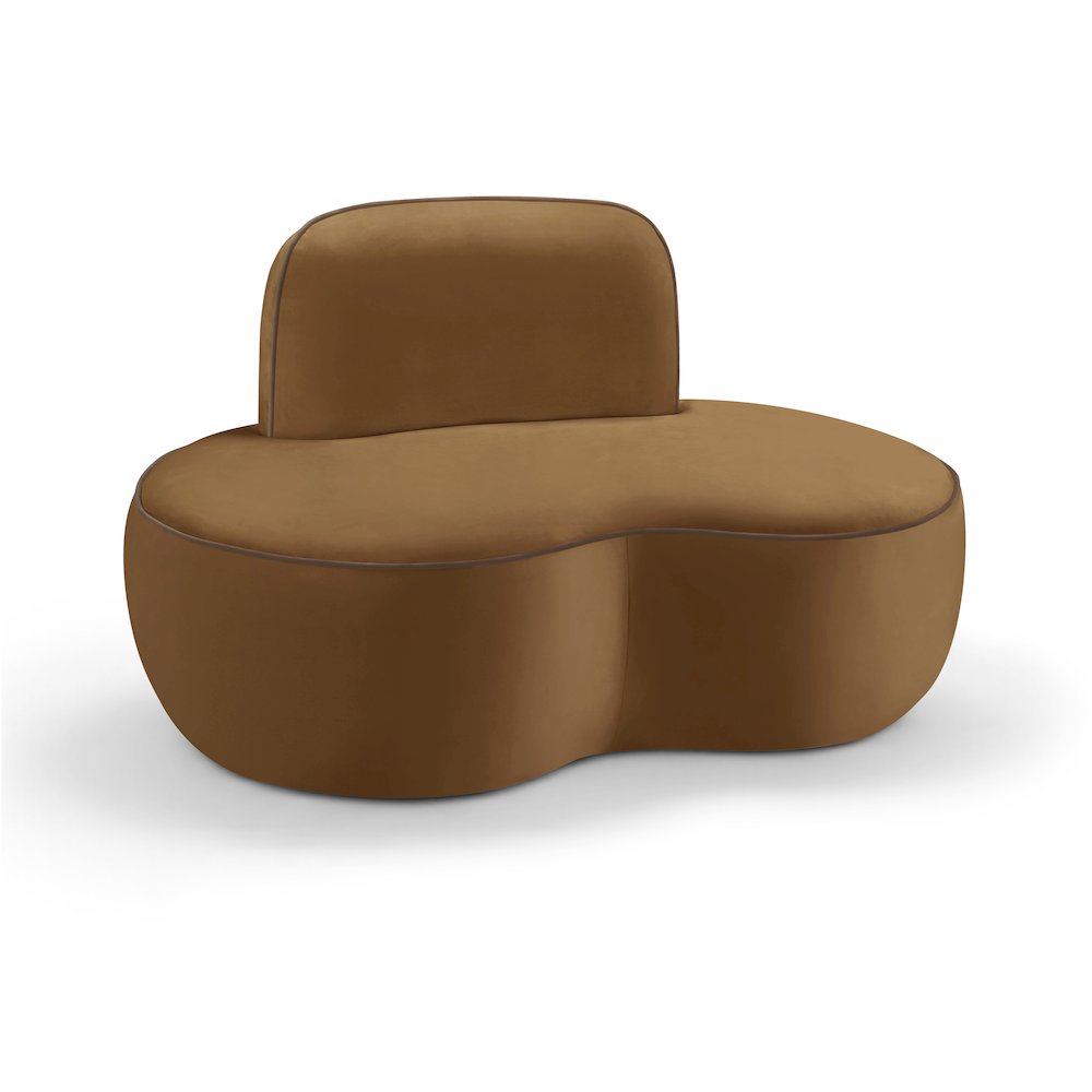 Swerve Saddle Velvet Upholstered Chair