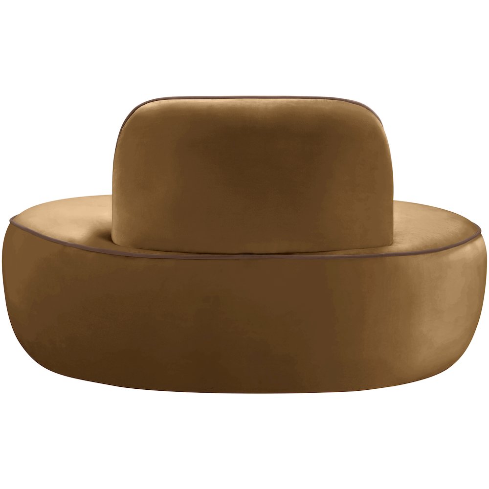 Swerve Saddle Velvet Upholstered Chair
