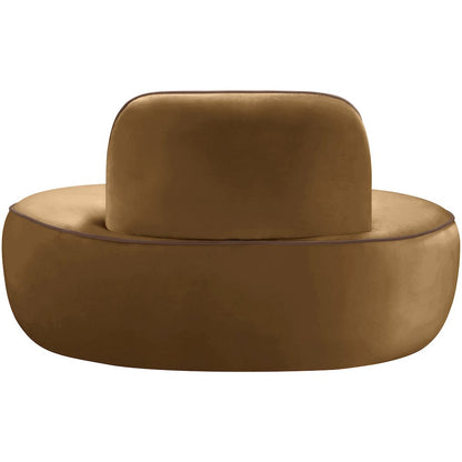 Swerve Saddle Velvet Upholstered Chair