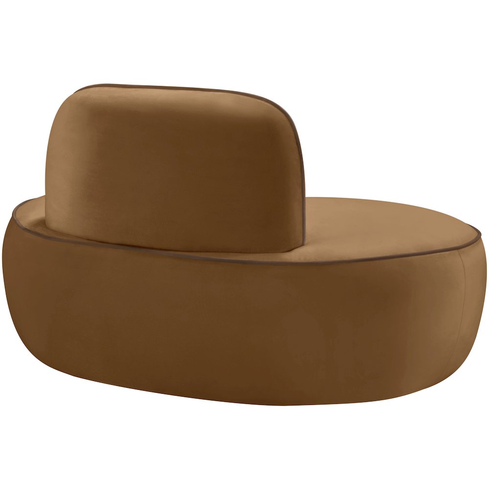 Swerve Saddle Velvet Upholstered Chair