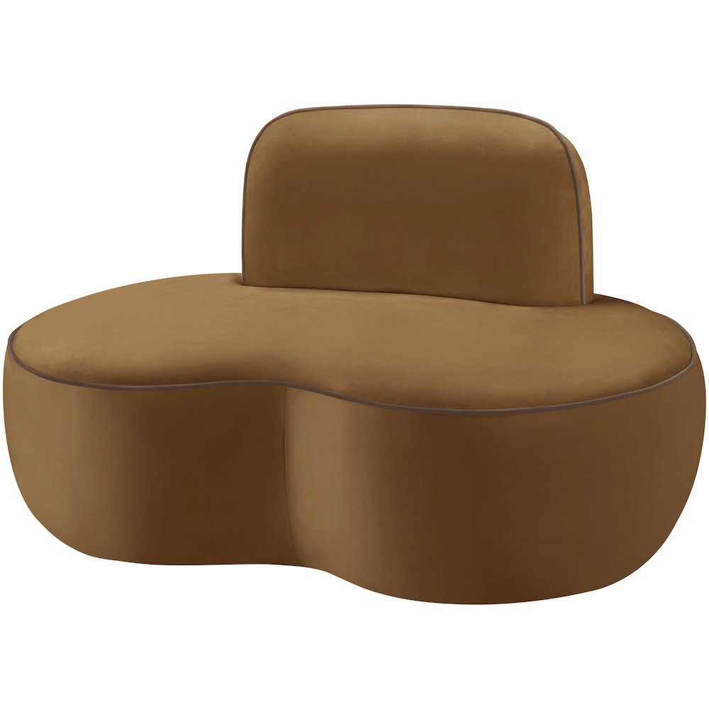 Swerve Saddle Velvet Upholstered Chair