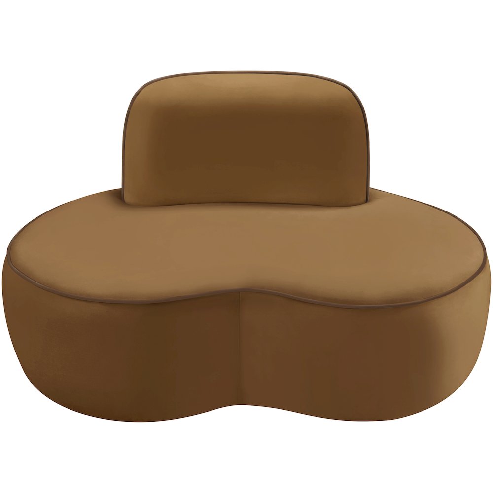Swerve Saddle Velvet Upholstered Chair