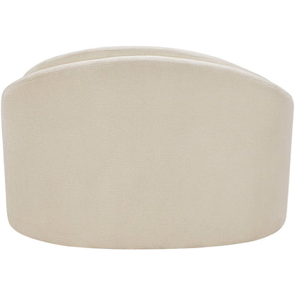 Caspian Beige Chenille Fabric Upholstered Chair