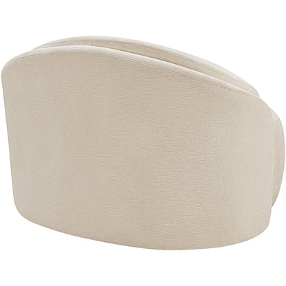 Caspian Beige Chenille Fabric Upholstered Chair
